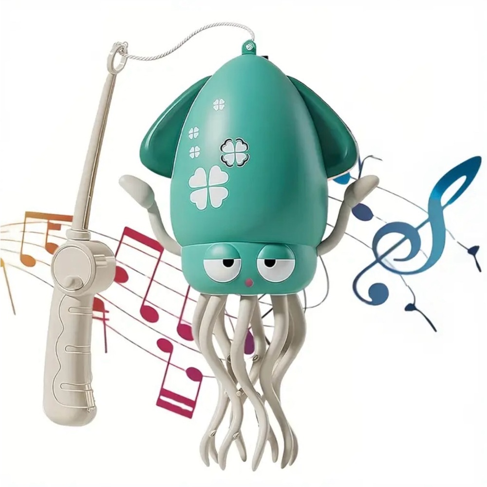 Dancing Squid Toy Tummy Time Toys Crawling Toys Wiggling Musical Standing Toy
